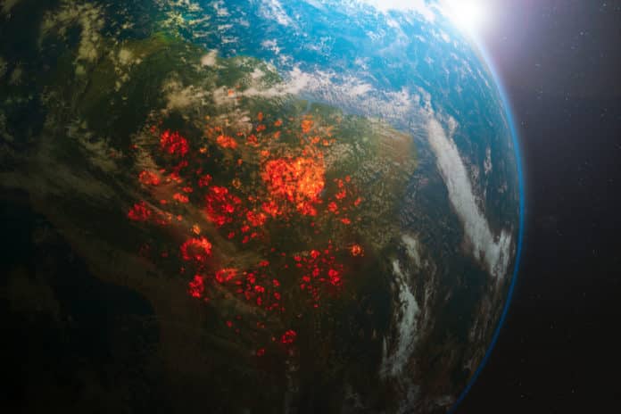 Amazon Fire Melts Glaciers