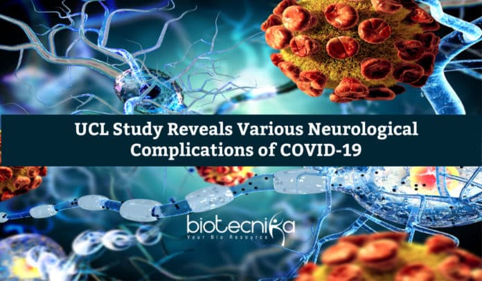 UCL Study: COVID-19 Linked To Increase in Delirium, Rare Brain Inflammation and Stroke