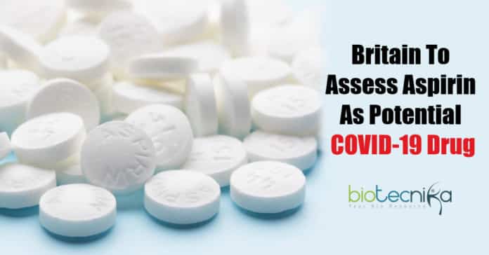 Aspirin as potential COVID-19 drug