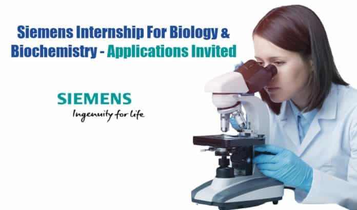 Siemens Internship For Biology