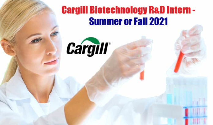 Cargill Biotechnology R&D Intern