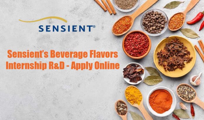 Sensient’s Beverage Flavors Internship
