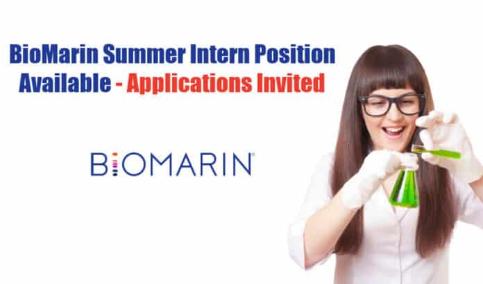 BioMarin Summer Intern Position