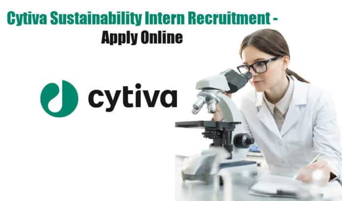 Cytiva Sustainability Intern Recruitment