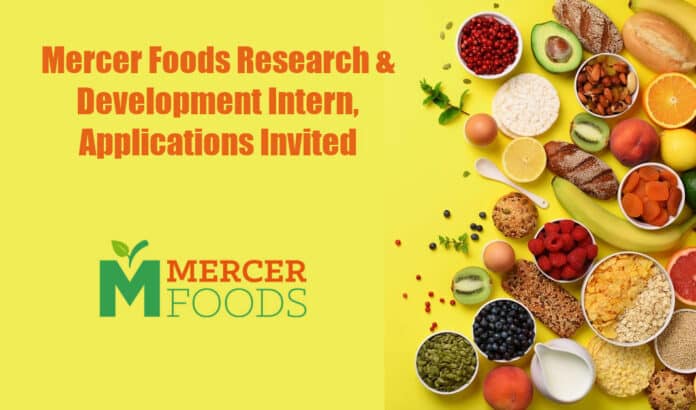 Mercer Foods R&D Intern