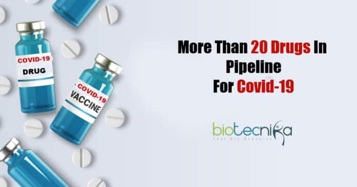 Over 20 Drugs in Pipeline for Covid