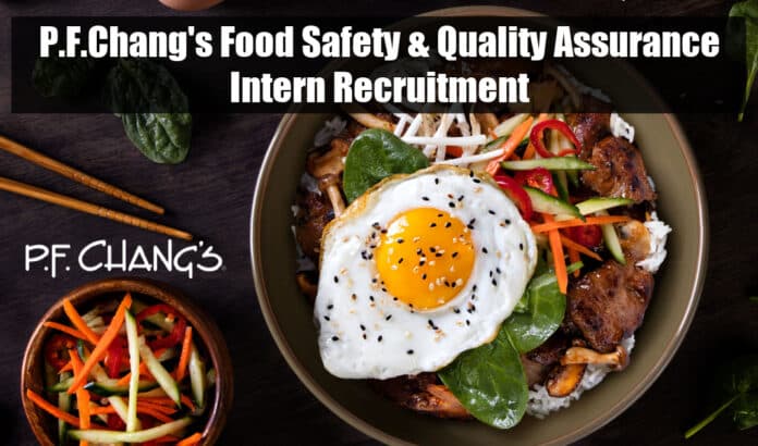 P.F.Chang's Intern Recruitment
