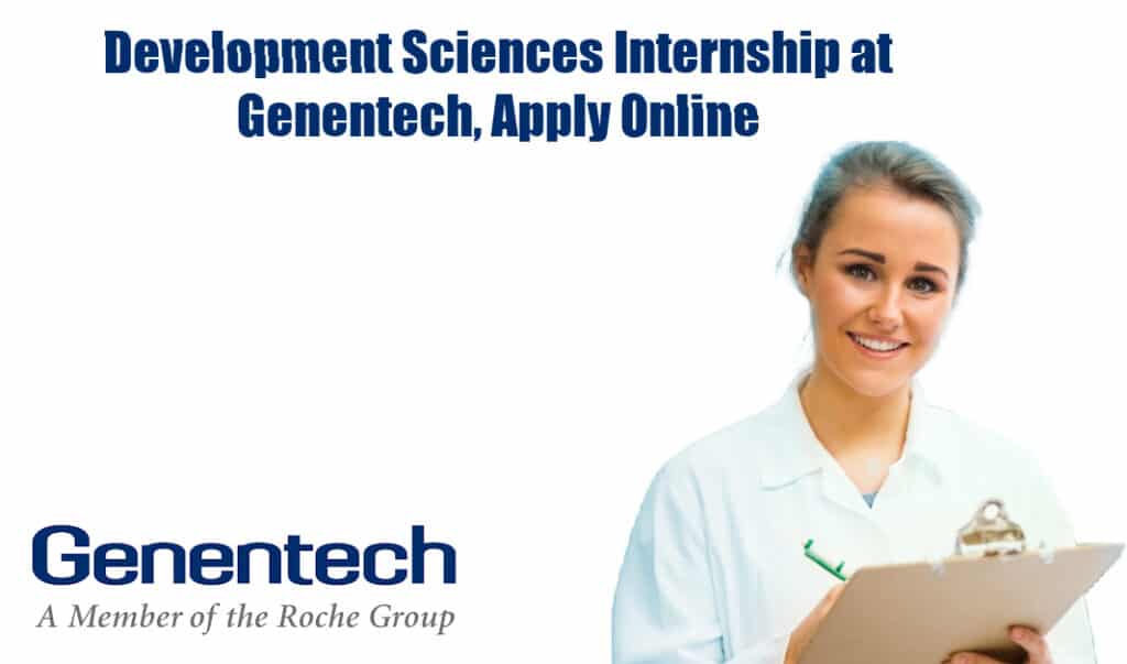 Development Sciences Internship at Genentech, Apply Online