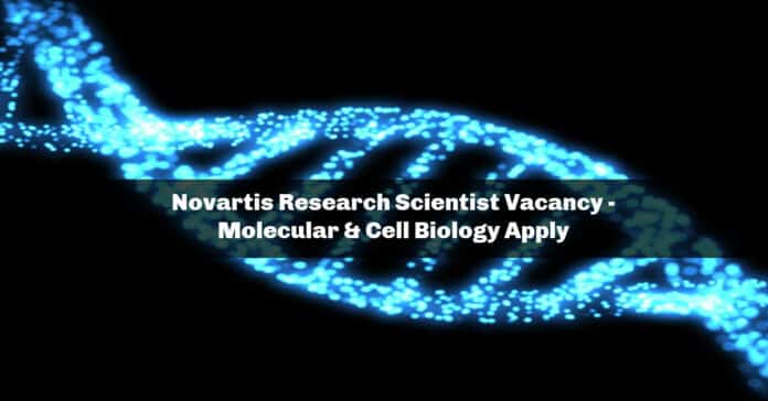 Novartis Research Scientist Vacancy - Molecular & Cell Biology Apply