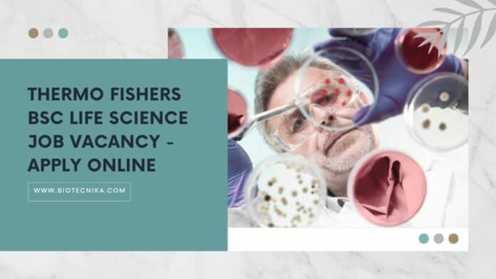 Thermo Fishers BSc Life Science Job Vacancy - Apply Online