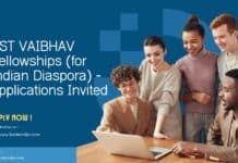 DST VAIBHAV Fellowships (for Indian Diaspora) – Applications Invited DST VAIBHAV Fellowships (for Indian Diaspora) - Applications Invited