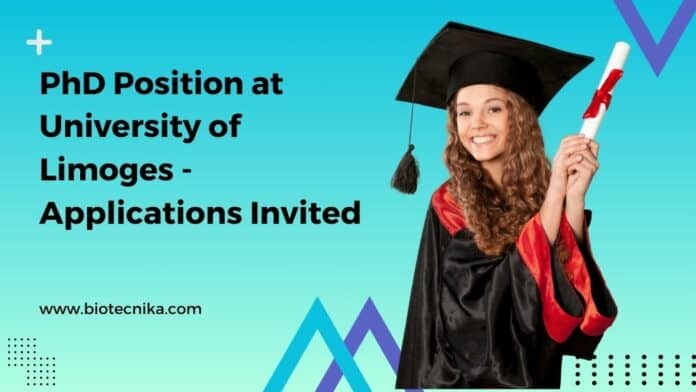 PhD Position at University of Limoges - Applications Invited