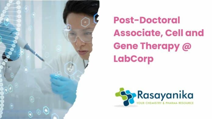 Post-Doctoral Associate, Cell and Gene Therapy @ LabCorp