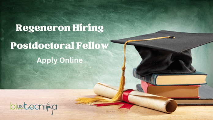 Regeneron Hiring Postdoctoral Fellow - Immunology/Cell Biology Candidates Apply