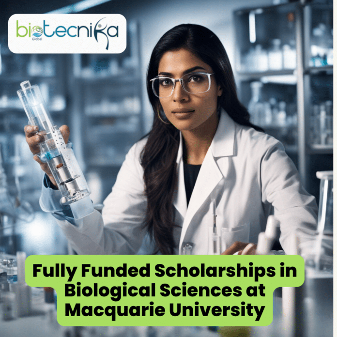 Fully Funded Scholarships in Biological Sciences at Macquarie University