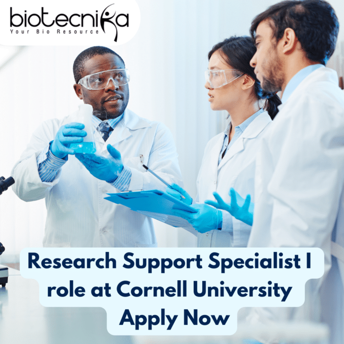 Research Support Specialist I role at Cornell University