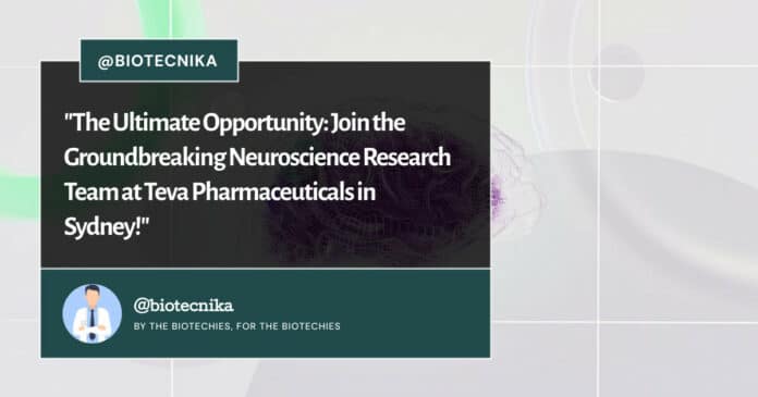 Research Assistant Jobs in Australia - Research Jobs at Teva Pharma