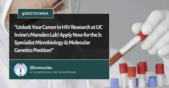 UC Irvine Microbiology Job Opening - Apply Online
