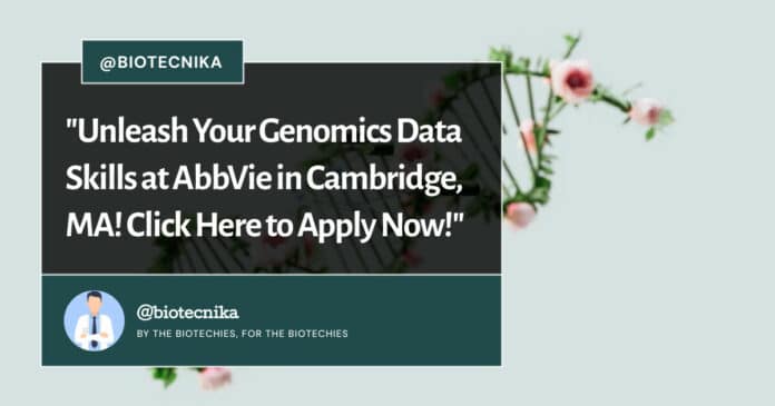 AbbVie Bioinformatics Job Opening - Apply Online Now