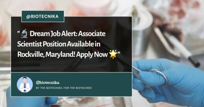 Associate Scientist Position Available at BMS, Apply Now