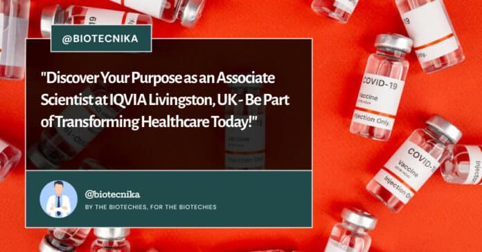 BS Biology Job at IQVIA - Apply Online For Associate Scientist Role
