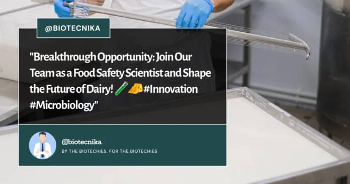 Arla Foods Scientist Job Opening - PhD Microbiology Apply Online