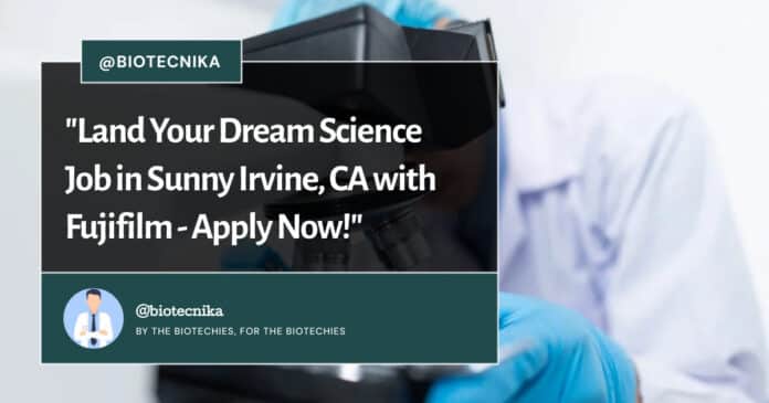 Fujifilm R&D Scientist Job Opening - Apply Now!