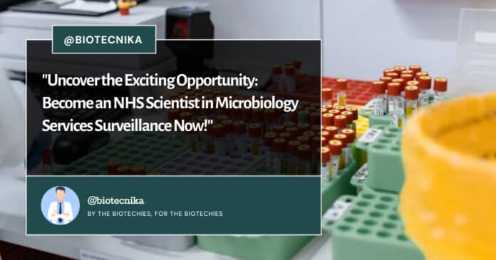 NHS Scientist Microbiology Services Surveillance Opportunity - Apply Online