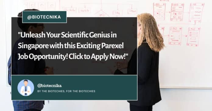 Paraxel Scientific Specialist Job Opening - Apply Online