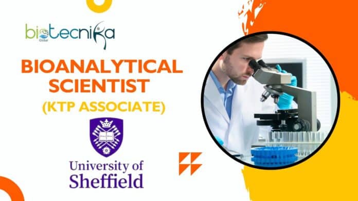 Bioanalytical Scientist (KTP Associate)- at The University of Sheffield