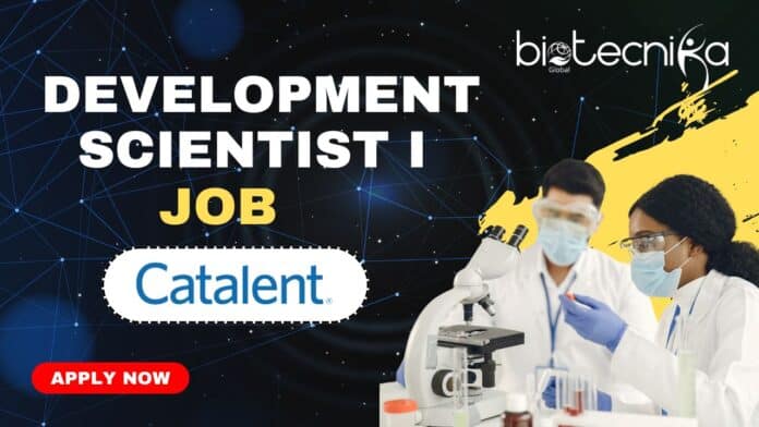 Development Scientist I Job at Catalent