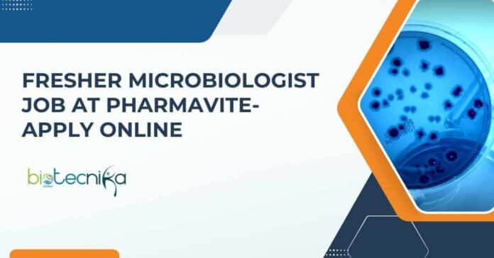 Fresher Microbiologist Job at Pharmavite-