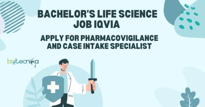 BSc Life Science Job IQVIA
