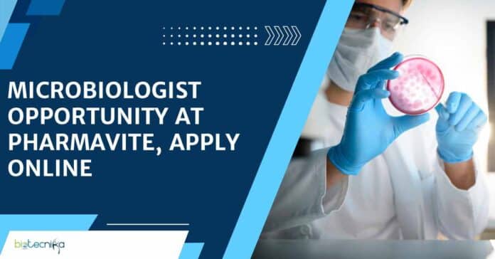 Microbiologist Opportunity at Pharmavite