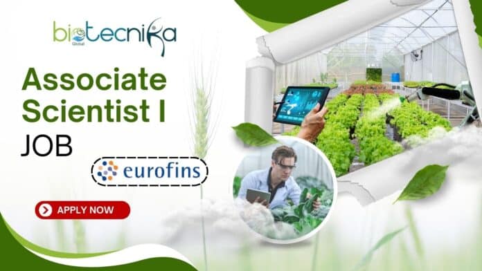 Associate Scientist I Job at Eurofins