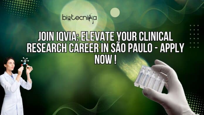 IQVIA CRA Jobs Brazil - Apply Online
