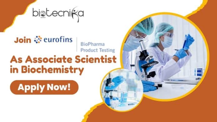 Eurofins Scientific Associate Scientist Job, Apply Online