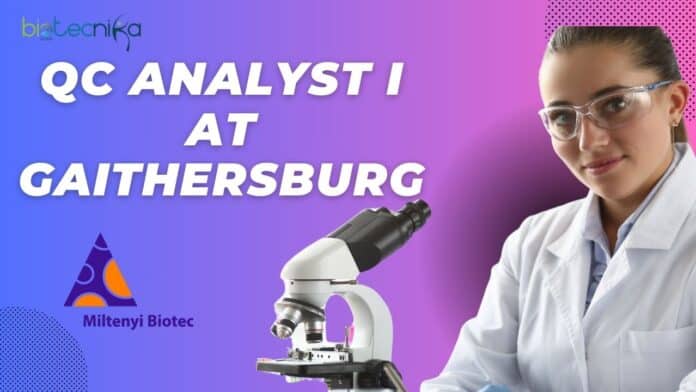 QC Analyst I Job at Miltenyi Biotec | Gaithersburg, MD