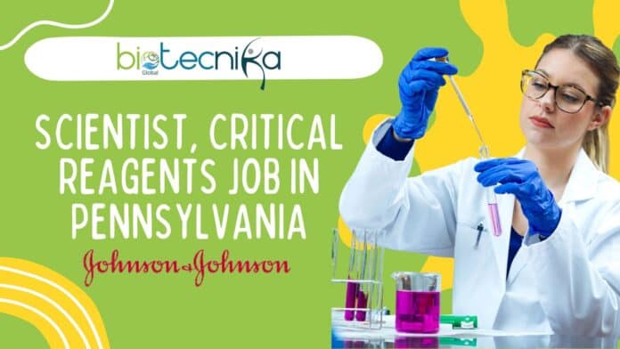 Scientist, Critical Reagents Job in Pennsylvania