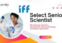 Senior Scientist Job at IFF – Apply Now! Senior Scientist job at IFF- Microbiology, Genetics, Biochemistry, Molecular Biology Candidates Apply Now!