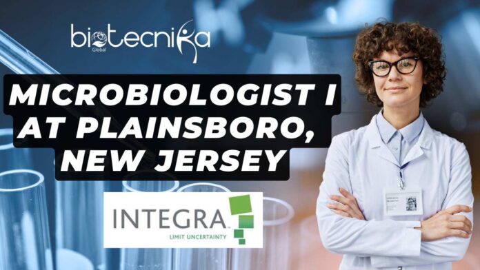 Microbiologist I Job at Plainsboro, New Jersey - Integra LifeSciences Is Hiring - Apply Now!