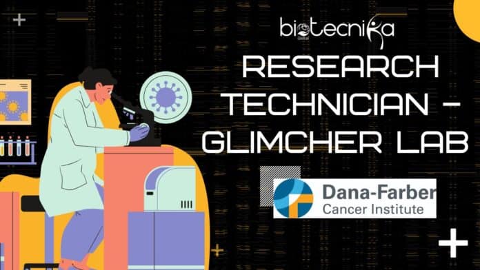 Research Technician – Glimcher Lab Dana-Farber Cancer Institute