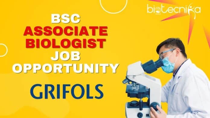 BSc Associate Biologist JOb Opportunity