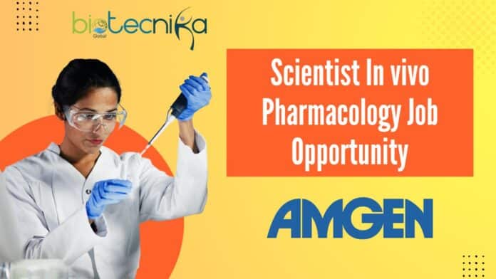 Scientist In vivo Pharmacology Job Opportunity
