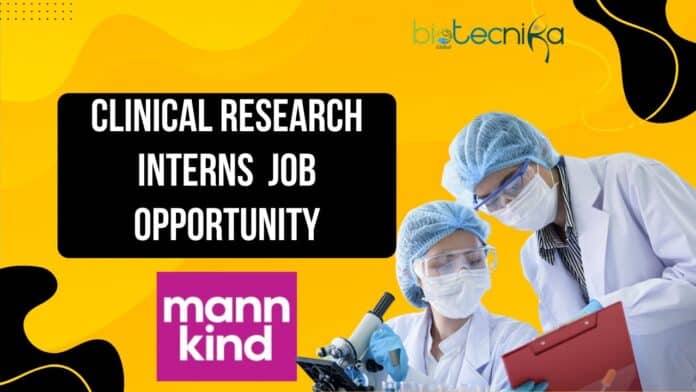 Clinical Research Interns Job opportunity