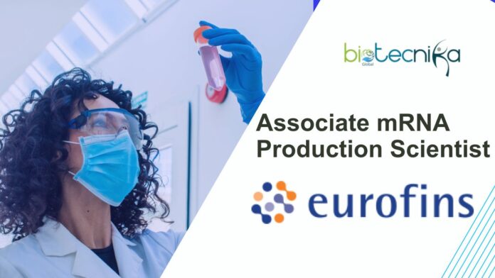 Associate mRNA Production Scientist at Eurofins BSMS Biological Science Graduates Apply Now in Boston, MA