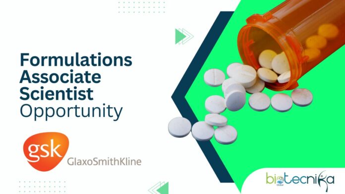 Formulations Associate Scientist Opportunity