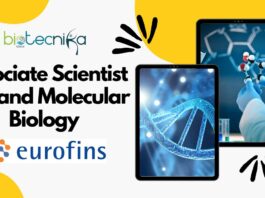 Associate Scientist Cell and Molecular Biology