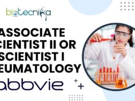 Associate Scientist II or I Rheumatology Job at AbbVie - Apply Now!