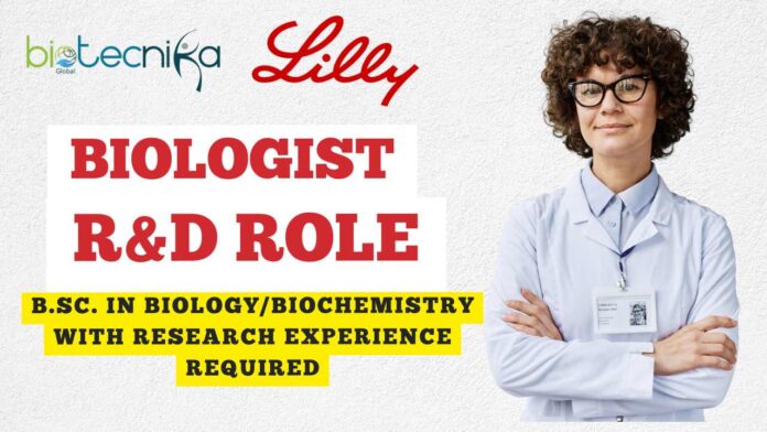 Biologist Job at Lilly R&D Role in Indianapolis - Apply Now!